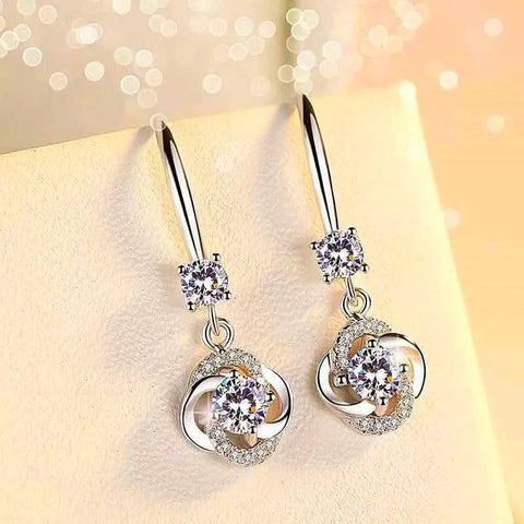 Moss Diamond Gold-Plated Earrings