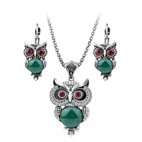 creative owl jewelry sets