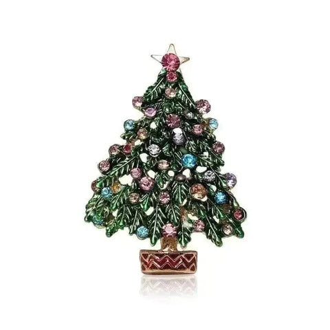 meiberry jewelry christmas tree brooch