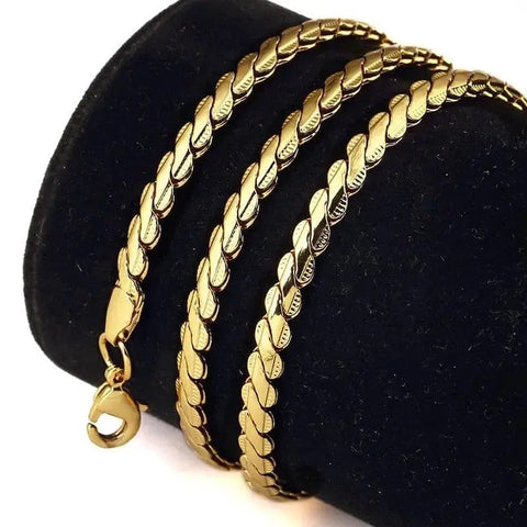 Unisex Fashion Gold Necklace