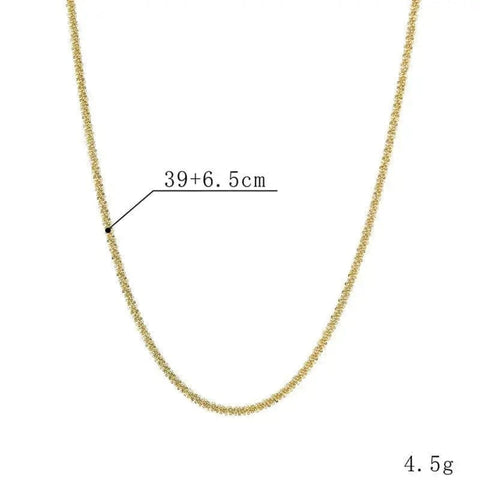 woven chain couple necklace dimensions