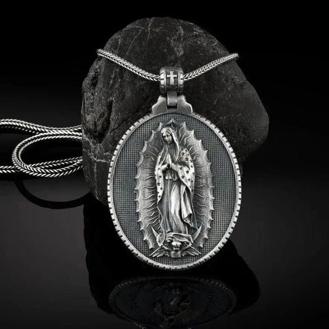 Christian Virgin Mary Prayer Pendant