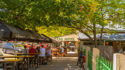 View of Yackandandah High Street showing the Star Hotel