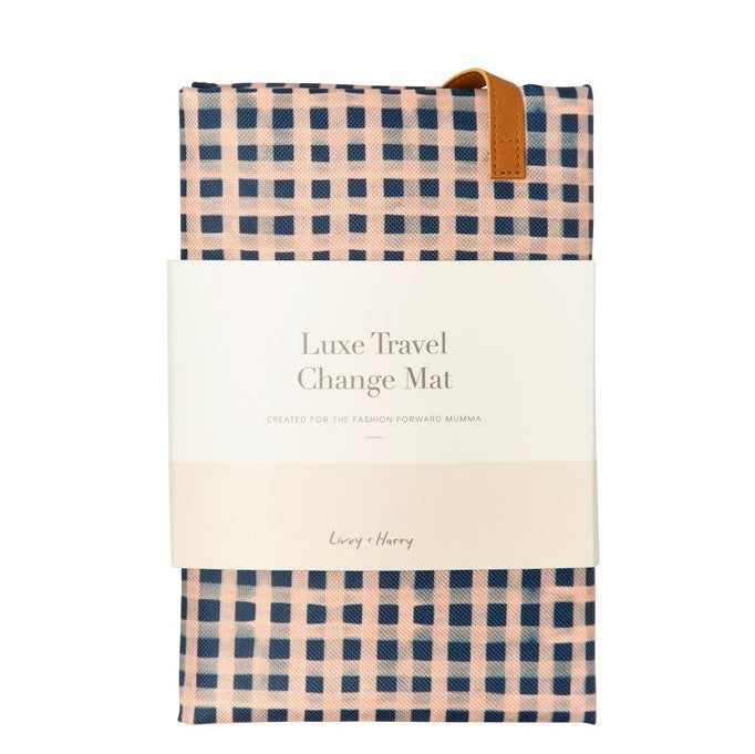 Travel Baby Change Mat Classic Gingham Gypsy And The Bowerbird