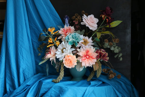 Colorful and elegant paper flower bouquet