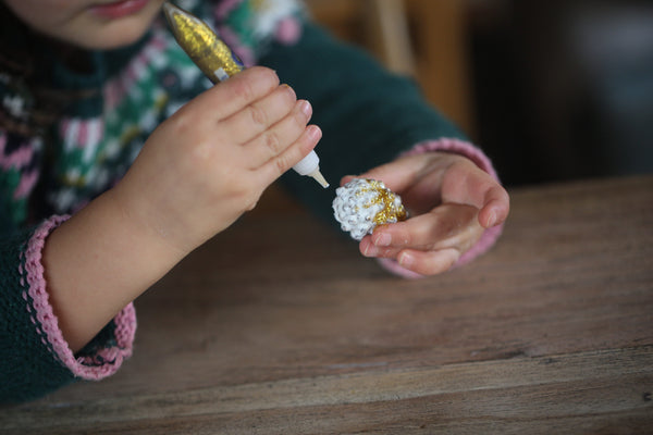 Craft Ideas For Kids | Christmas Pinecone Ornaments | Conscious Craft