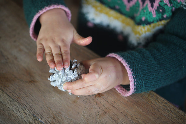 Craft Ideas For Kids | Christmas Pinecone Ornaments | Conscious Craft