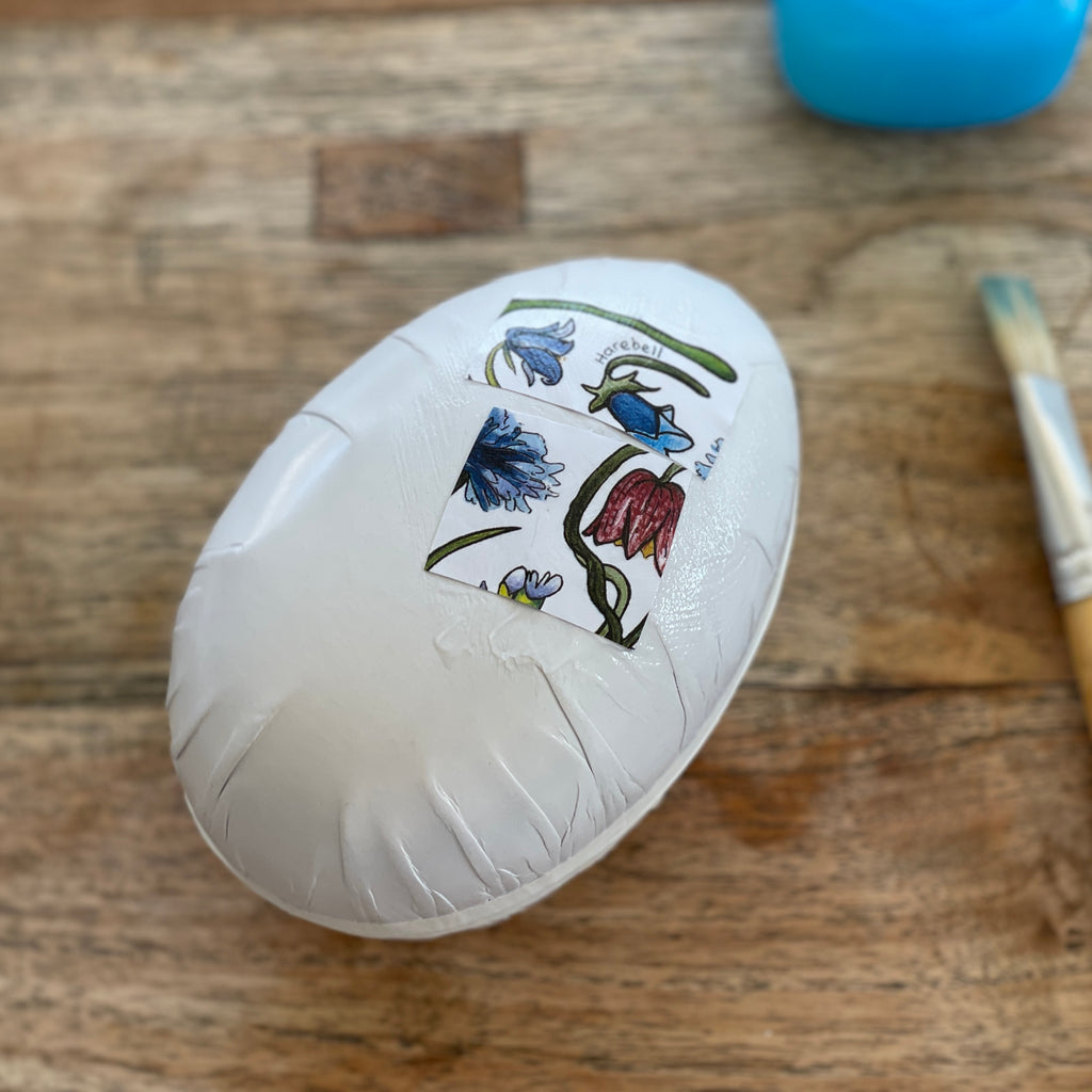 Decoupage egg decorating Easter Craft | Conscious Craft