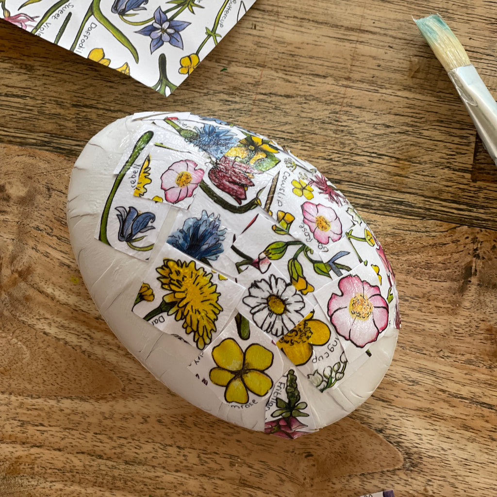 Decoupage egg decorating Easter Craft | Conscious Craft