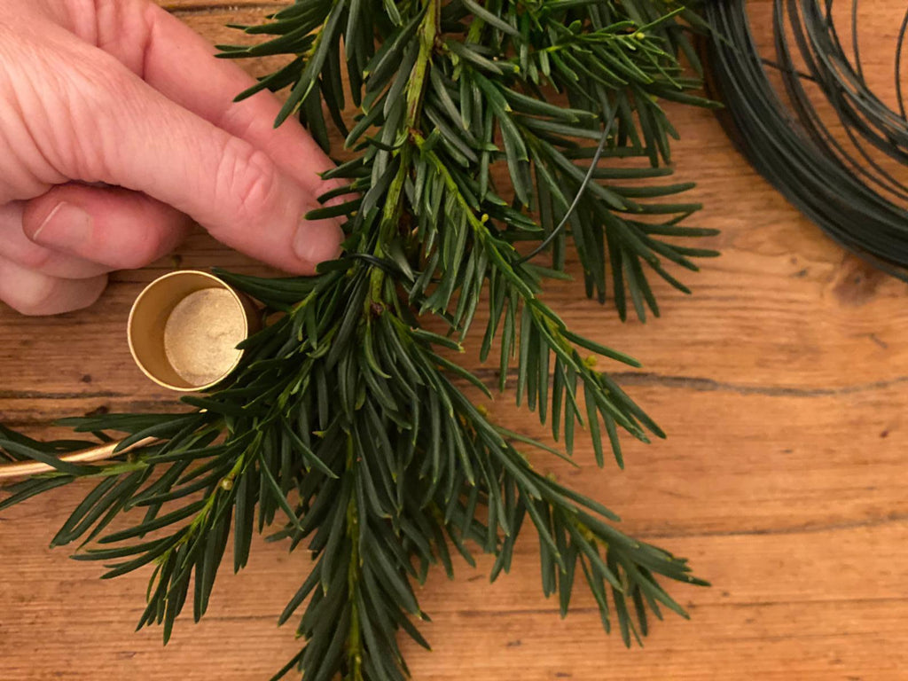 Wreath making using yew | Conscious Craft