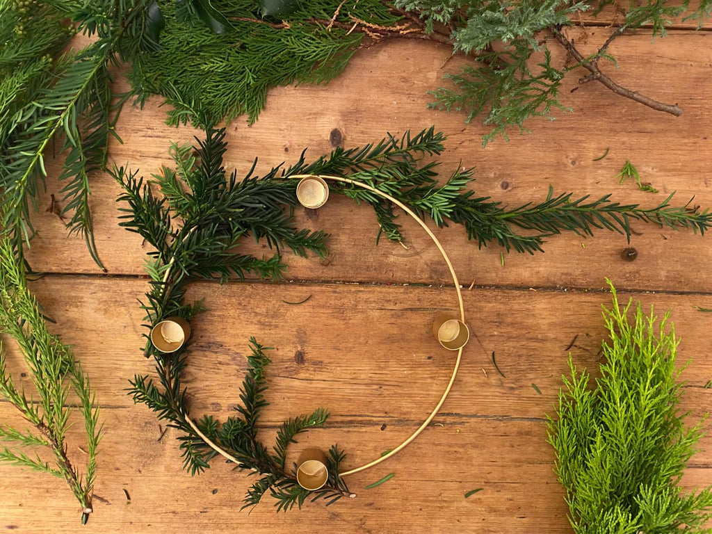 Wreath Making first layer | Conscious Craft