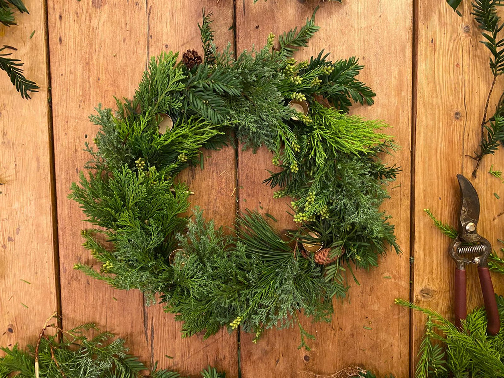 finishing touches wreath making | Conscious Craft