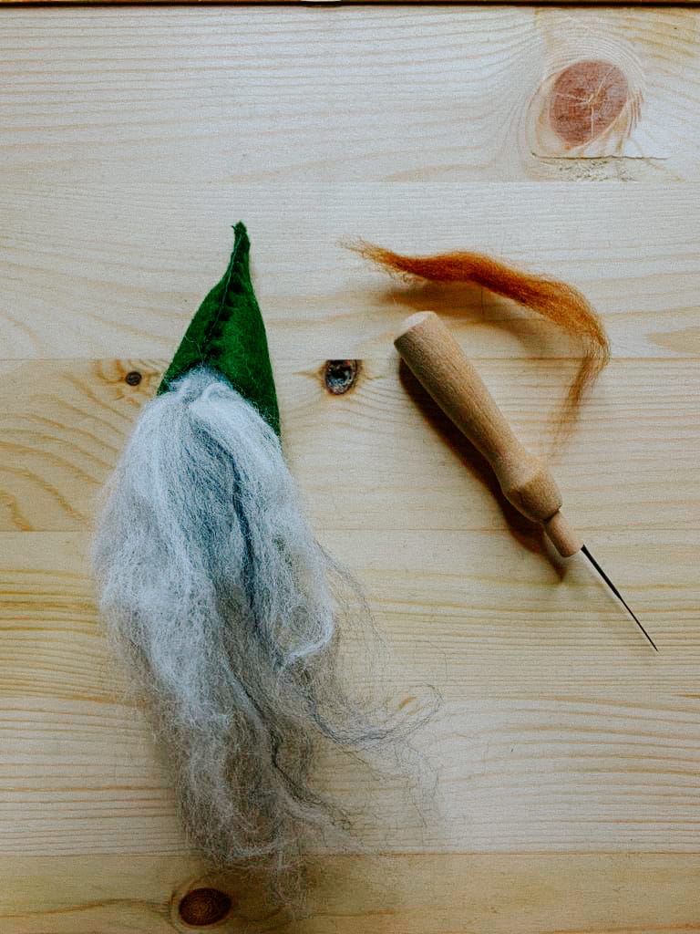 Creating the beard of the gnome