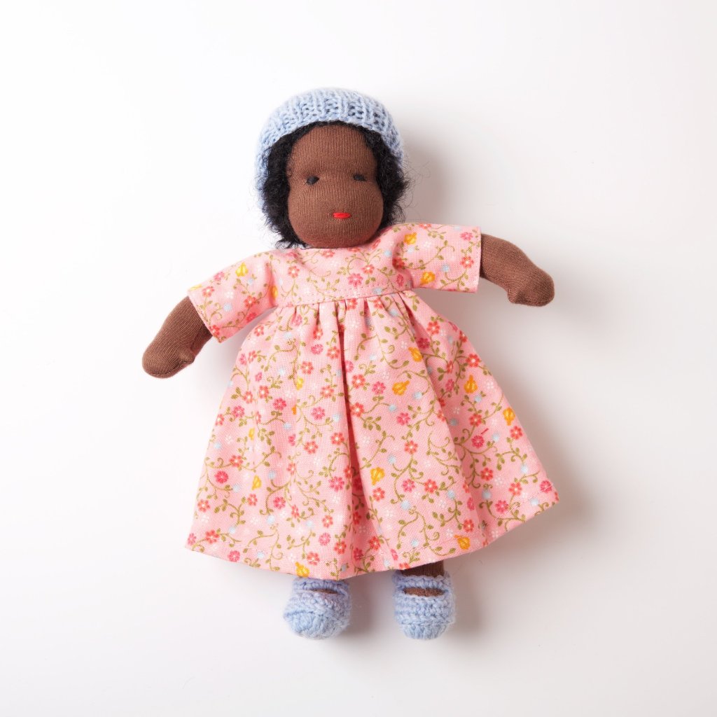 black waldorf doll