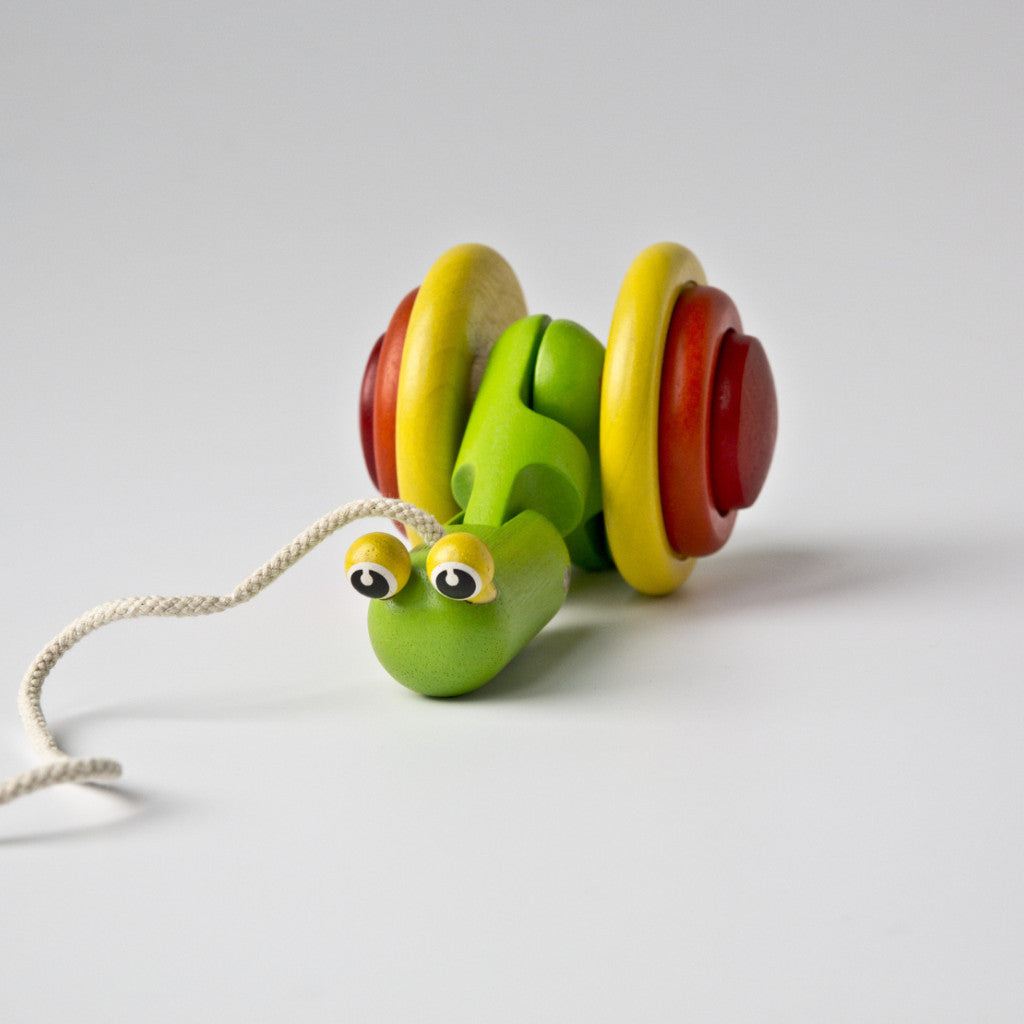 plan toys pull along snail