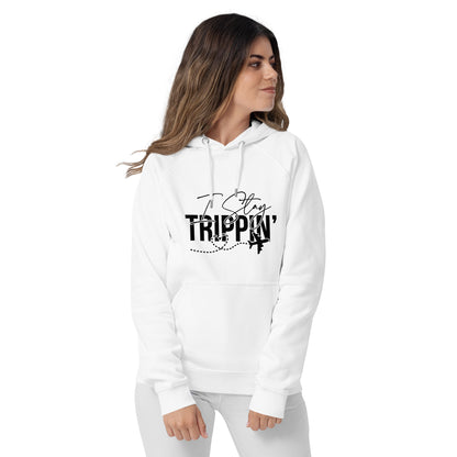 Trippin' Unisex eco raglan hoodie