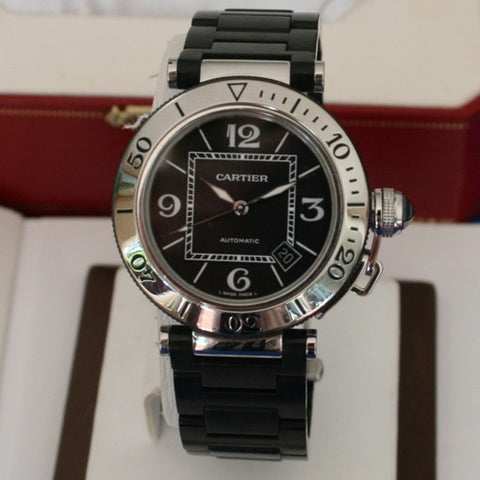 cartier pasha seatimer w31077u2