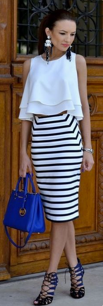 Dolce & Gabbana stripe skirt Size 4UK