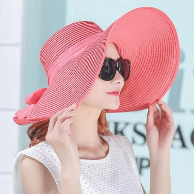 Hats for Women simple summer straw hat women big wide brim beach hat s –  Nancy Alvarez Collection
