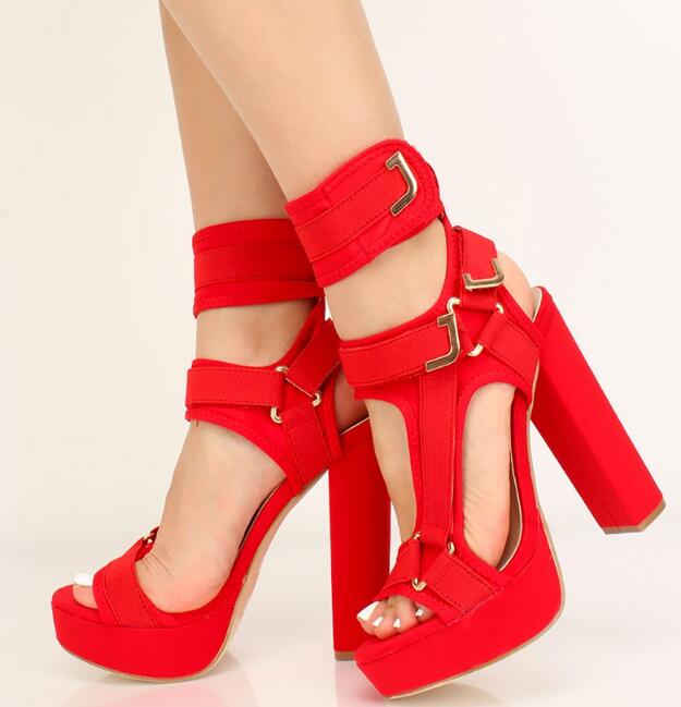Women Ladies Fashion Beige Black Zipper Roman Peep Toe Thick Heel High Heels  Pumps Sandals Shoe Pump Sandal Shoes
