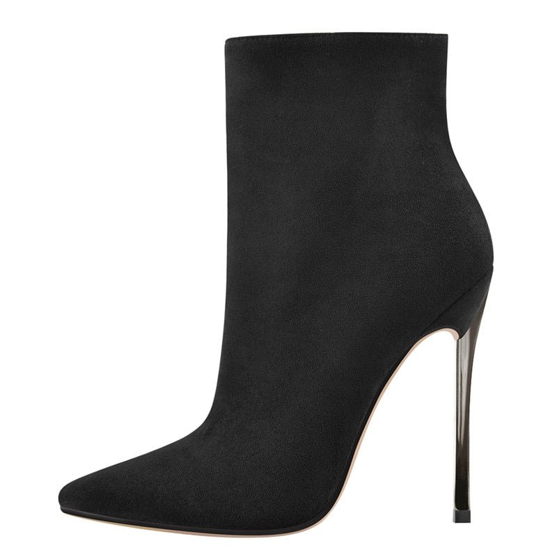 Stiletto Heel Pointed Toe Ankle Boots