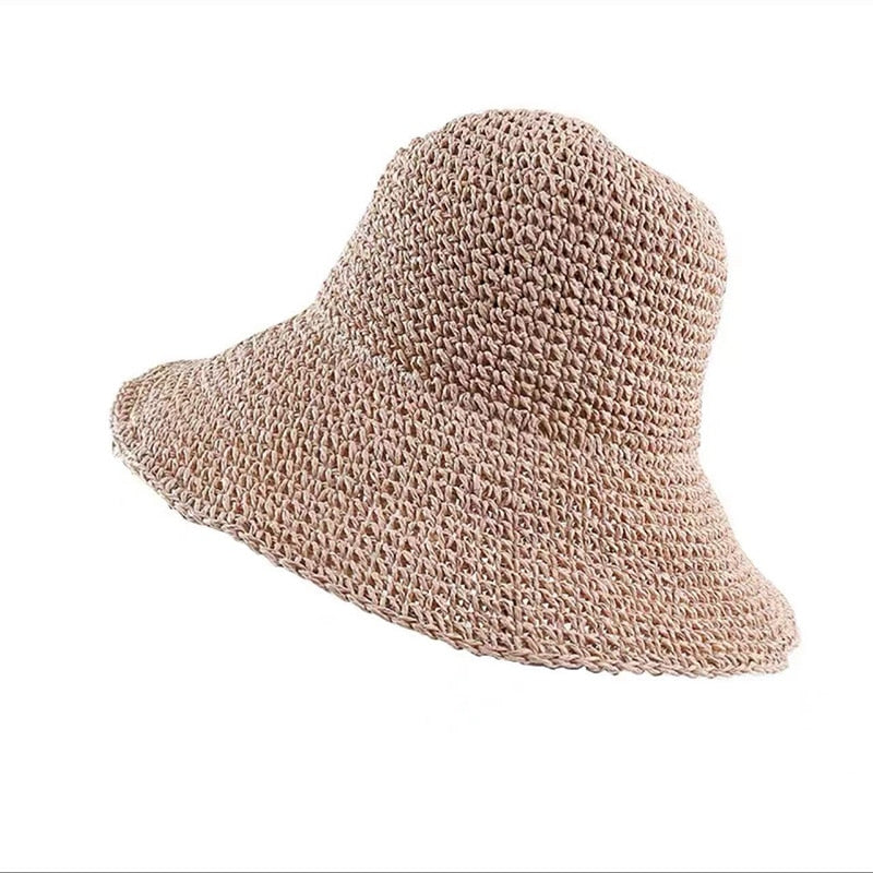Hats for Women Raffia Sun Hat Wide Brim Floppy Summer Hats For