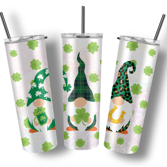 St. Patrick's Day Beer Drinking Gnome Tumbler