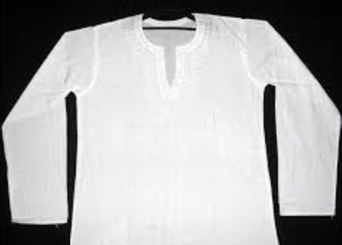 white indian shirt