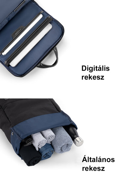Kingsons Forge laptop hátizsák digitális rekesszel