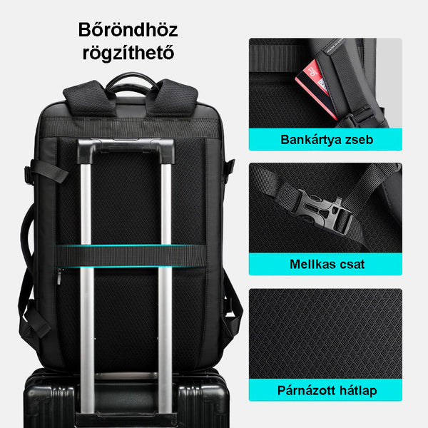 Mark Ryden Quantum X bővíthető hátizsák bőröndhöz rögzíthető