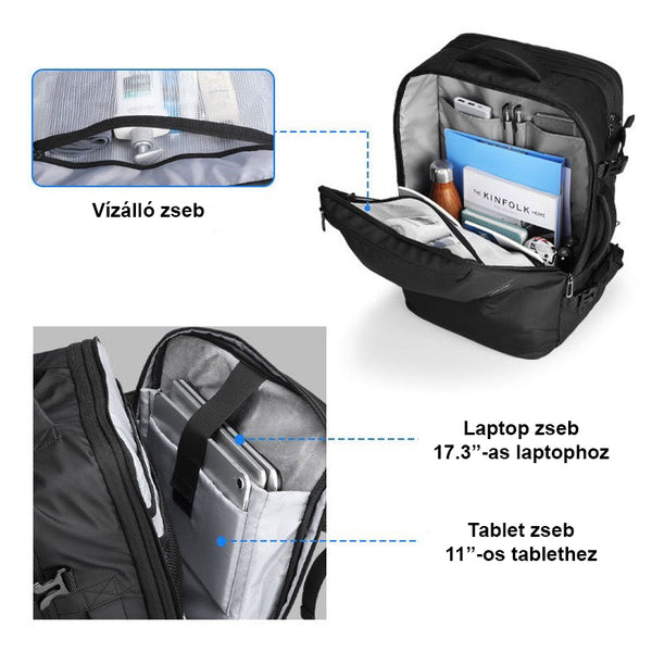 Mark Ryden Zenyth X bővíthető laptop hátizsák vízálló zsebbel