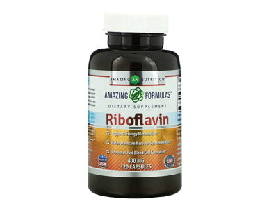 Billede af Amazing Nutrition, Riboflavin, 400 mg, 120 Capsules , B2, B vitamin