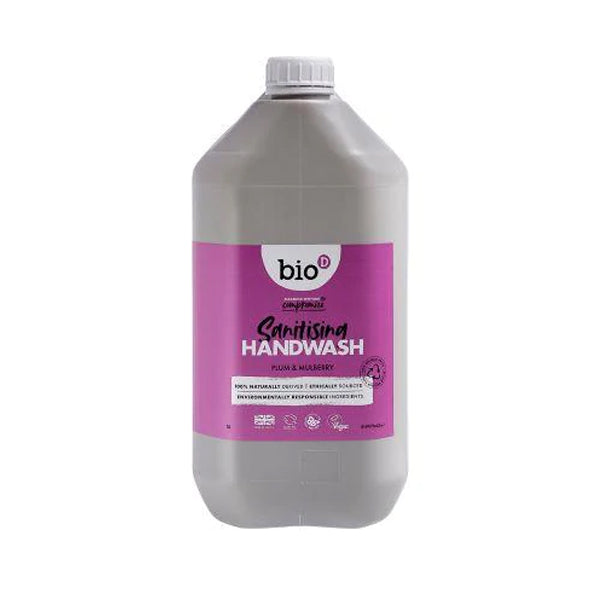 BIO-D Antibakteriel Håndsæbe 5 L - Blomme & Morbær