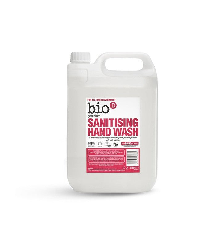 BIO-D - Antibakteriel Håndsæbe - Geranium - 5 L