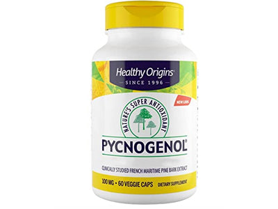 Image of Healthy Origins Pycnogenol 100 mg 60 Veggie Capsules