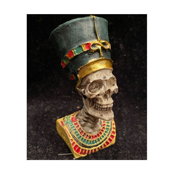 Billede af Beautiful masonic memento mori skull pharaon bust