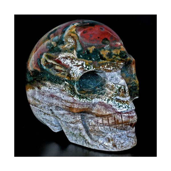Billede af Ocean Jasper skull from Madagascar