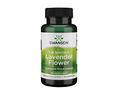 Se Swanson Full Spectrum Lavender Flower 400 mg 60 Capsules hos Altideals
