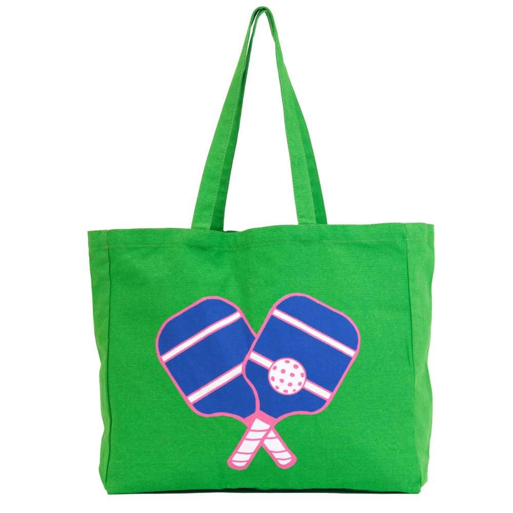 Pickleball Canvas Tote Bag