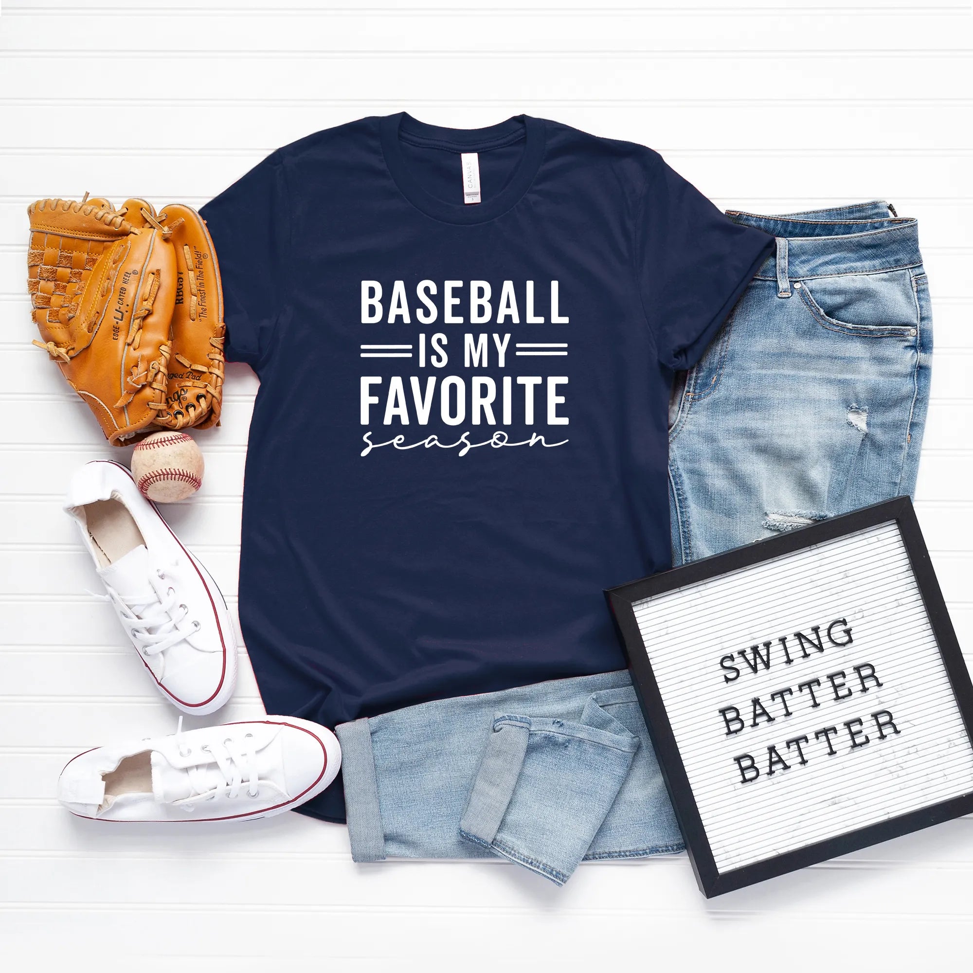 Baseball Is My Favorite Season | Short Sleeve Graphic Tee