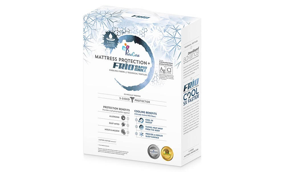 purecare frio 5 sided mattress protector