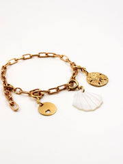 Composition bracelet charms marine treasure