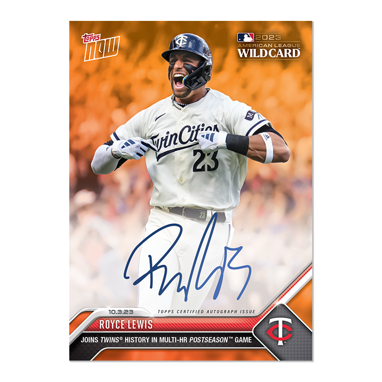 On-Card Autograph # to 99 or Lower - Royce Lewis - 2023 MLB