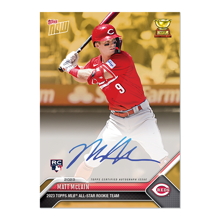 2023 MLB TOPPS NOW® Rookie Cup - On-Card Autograph # to