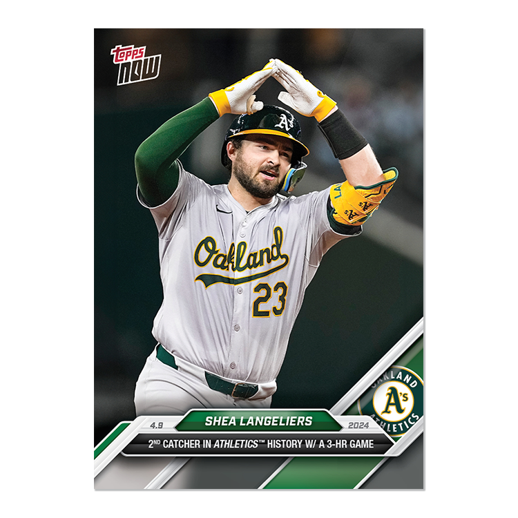 Shea Langeliers  - 2024 MLB TOPPS NOW® Card 57 - PR: 321