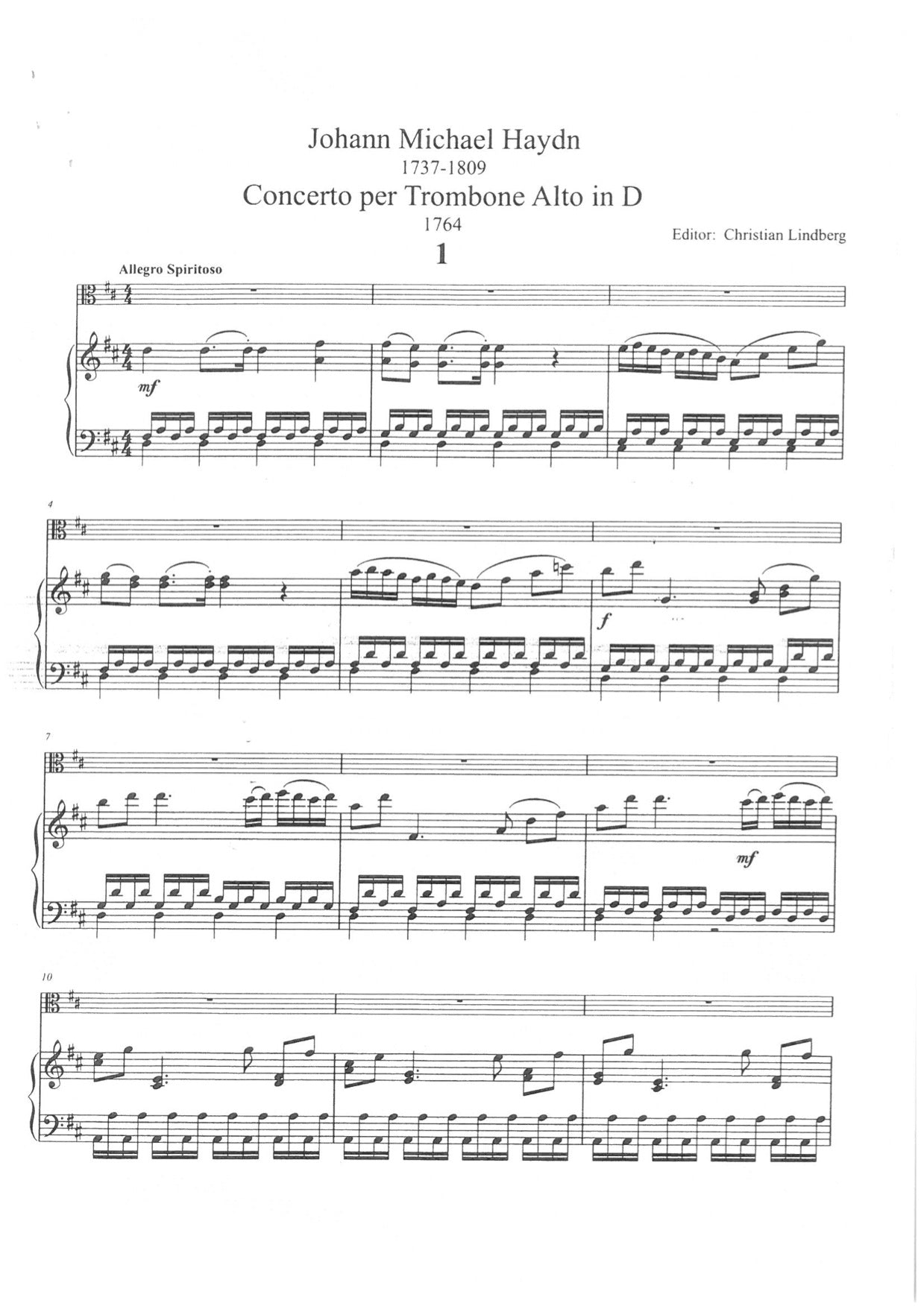 F. David / C. Lindberg - Trombone concerto op 4 - Pianoreduction