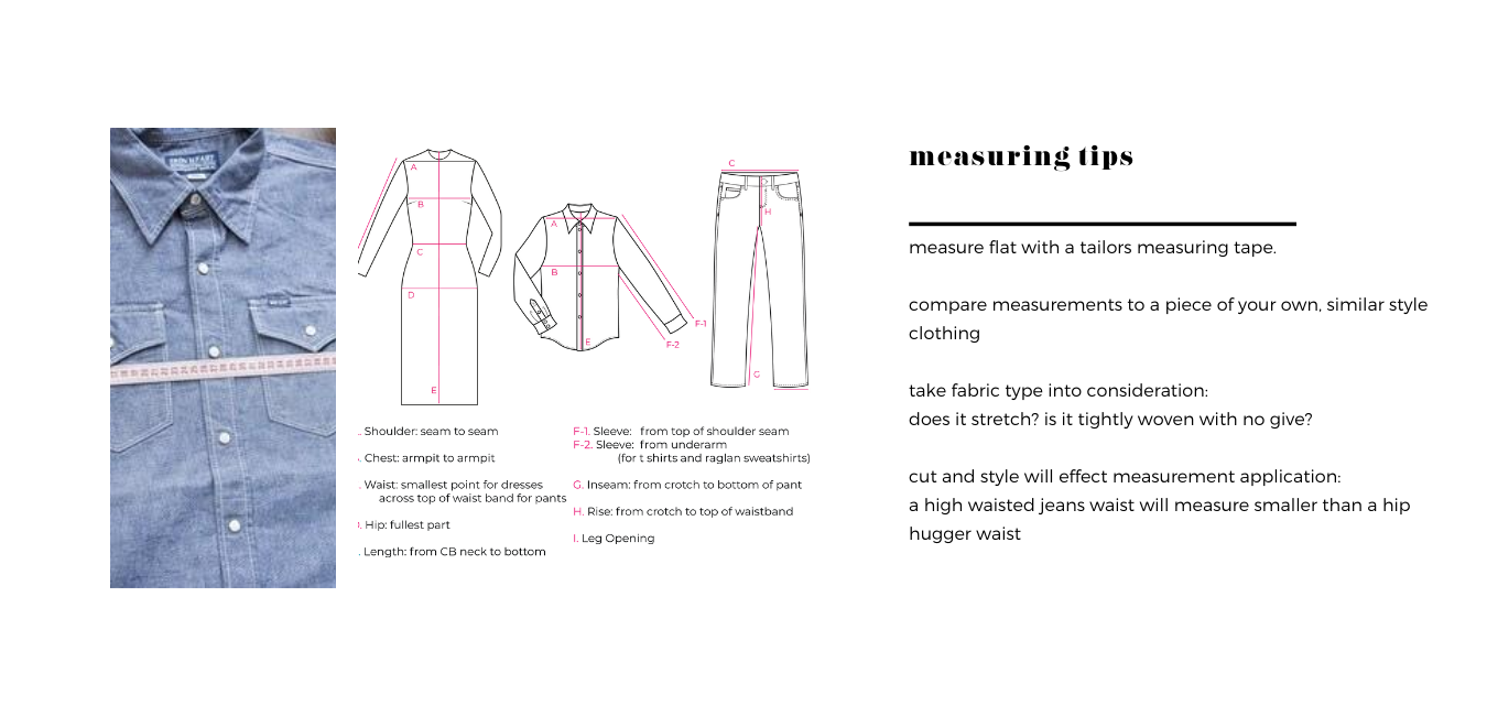 vintage clothing buying and measuring tips