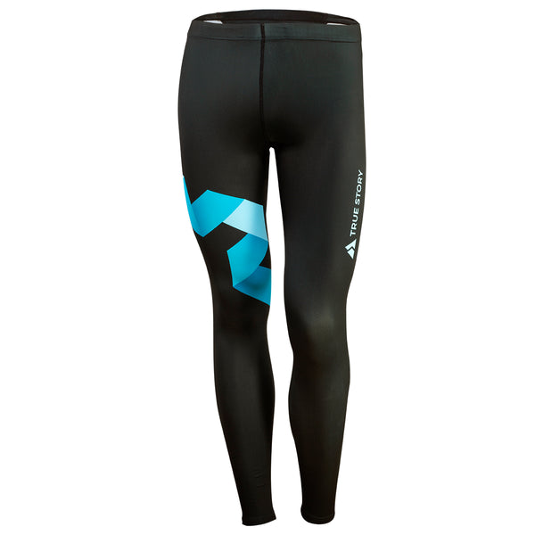 2XU Compression Womens Compression Tights in Black/Blue