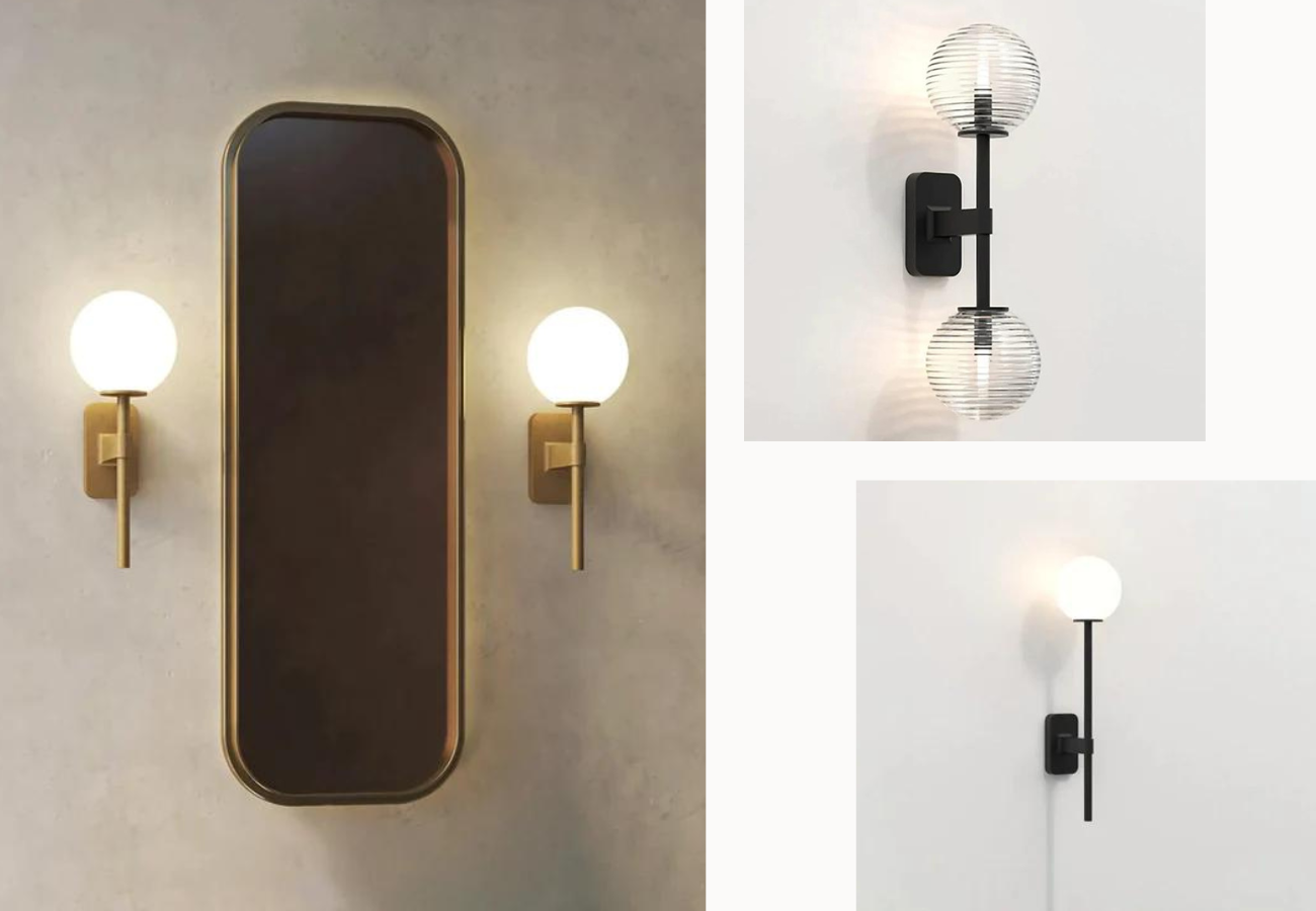 Tacoma Bathroom Wall Light Collection | Nook Collection