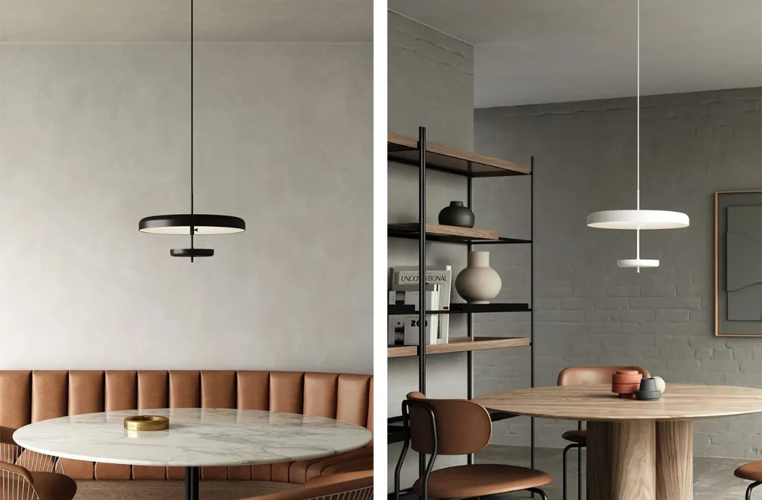 Scandinavian Lighting in Dining Room | Nook Collections